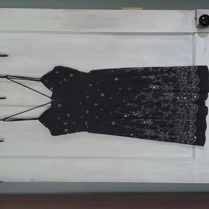 New NWT Cache Black Beaded Dress sz 4